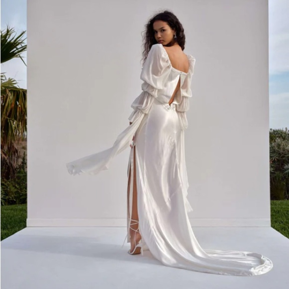 SOLD For Love and Lemons Willow Bridal Gown Silk Wedding Dress